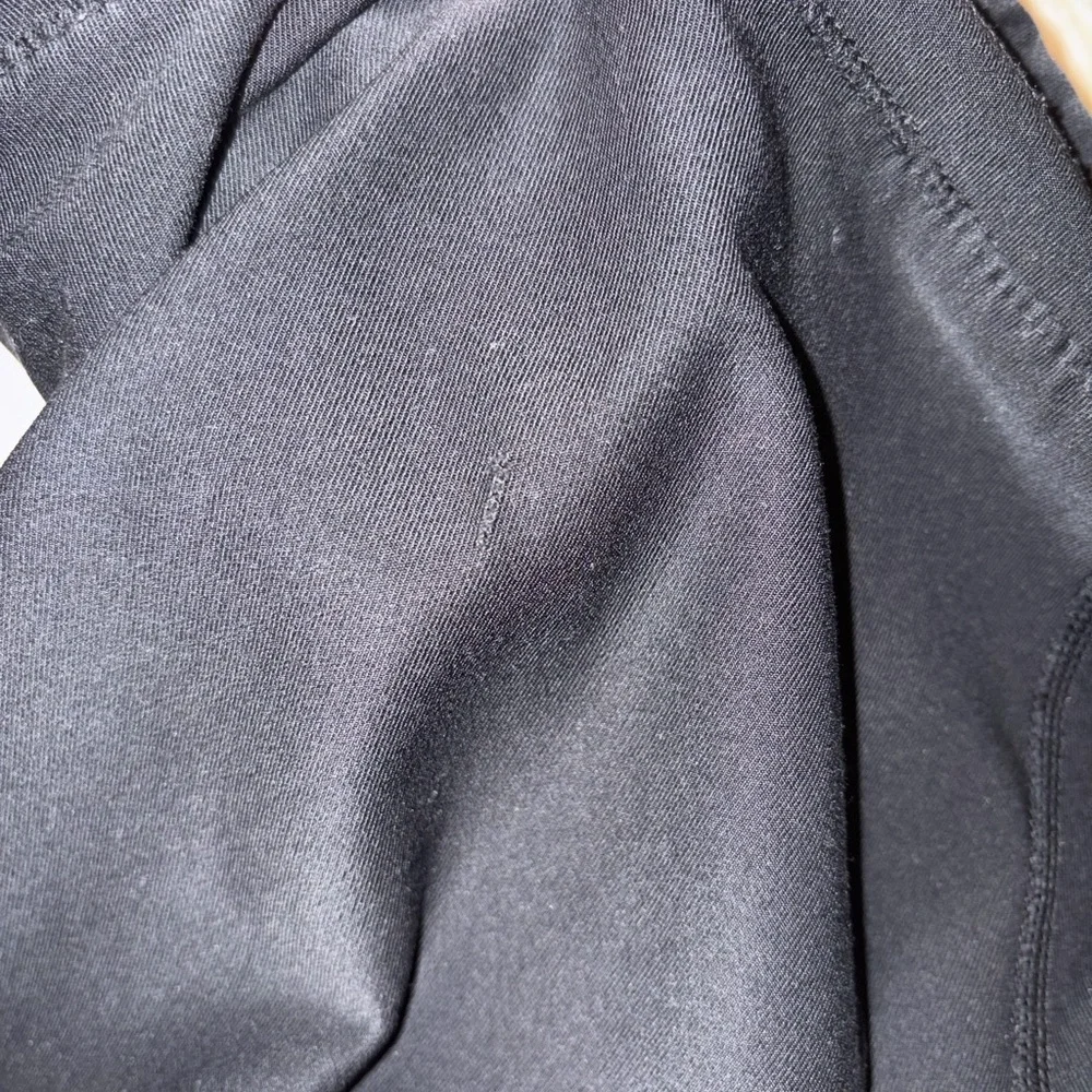 Nike Black Leggings with White Swoosh - Picture 2 of 2